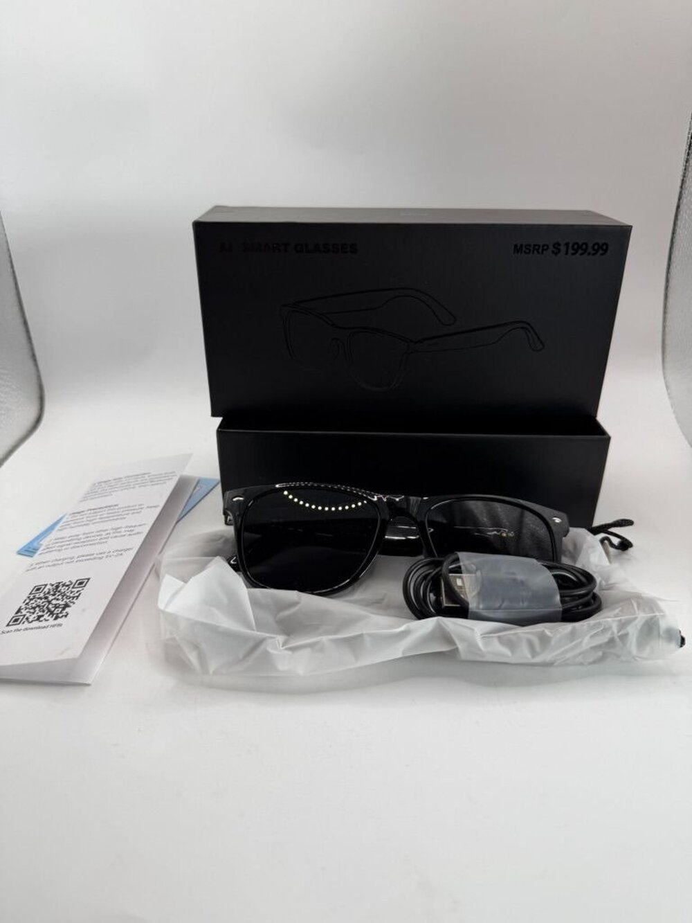AI Smart Glasses With Bluetooth & Hi-Fi Audio Wireless Design Translation & Type